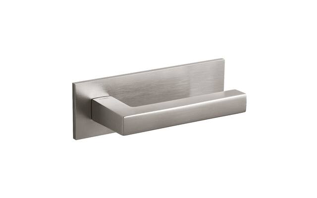 Olivari deurkruk ABC horizontaal schild rvs mat PVD