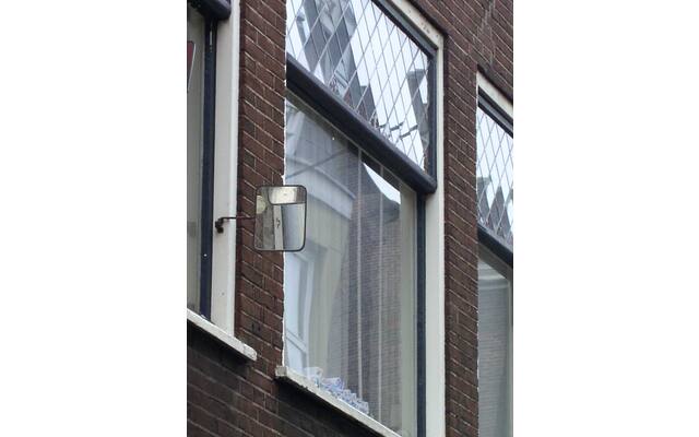 Raamspion (Stoepkijker) Spiegel 220 x 170 mm. Donkergroen RAL 6064