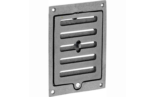 Ventilatierooster Gent rechthoek afsluitbaar ijzer blank 170x120mm