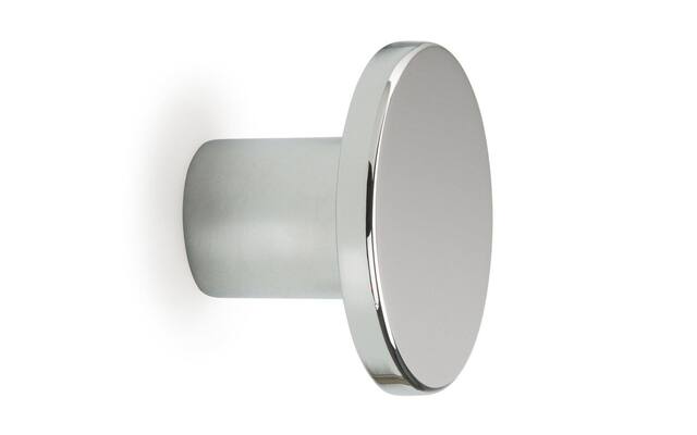 Meubelknop Como rond 26 H-18mm Chroom