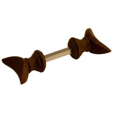Knopkruk Hout Halve maan 70 x 32 mm