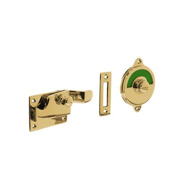 Intersteel WC-overslag met bocht rood/groen Messing