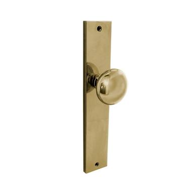 Intersteel Knopschild 245x45 mm Blind Messing PVD