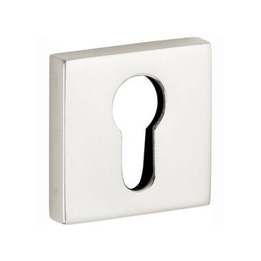 Profielcilinderrozet Nikkel Bauhaus vierkant 50x50mm