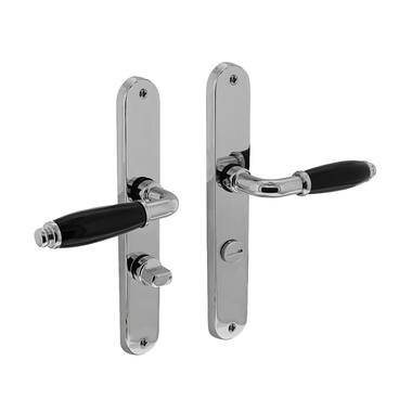 Intersteel Deurkruk Courgette met ovaal schild WC63 chroom