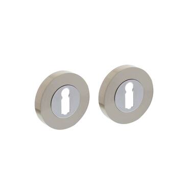 Intersteel Sleutelrozetten verdekt 52x10mm Chroom/mat nikkel
