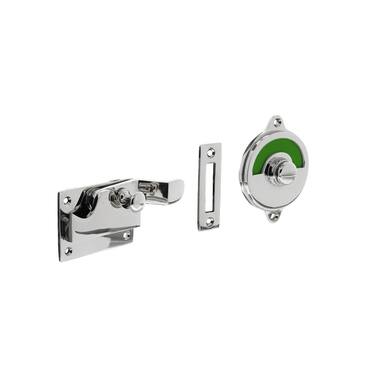 Intersteel WC-overslag met bocht rood/groen Chroom