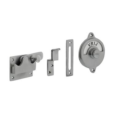 Intersteel WC-overslag vlak vrij/bezet Chroom mat