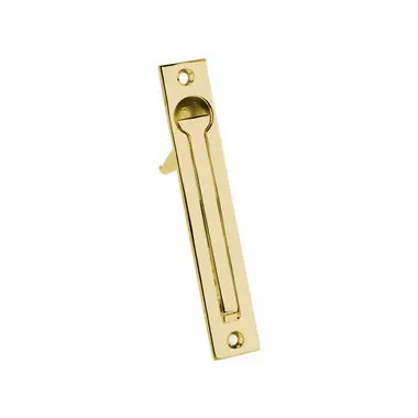 Schuifdeurtrekker kamer en suite Messing 120x20mm