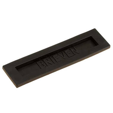 Briefplaat Zwart Brieven