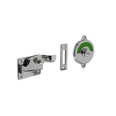 Intersteel WC-overslag met bocht rood/groen nikkel