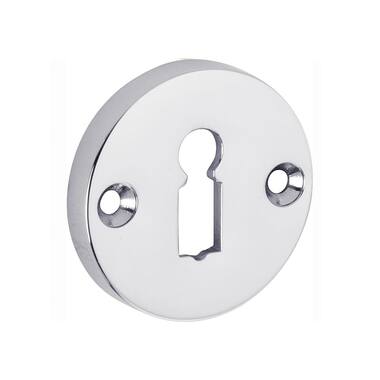 Sleutelrozet Chroom rond opschroevend 50mm