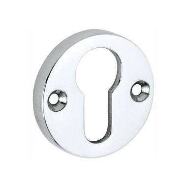 Profielcilinderrozet Chroom rond opschroevend 50mm