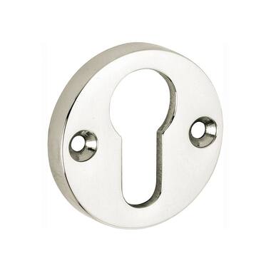 Profielcilinderrozet Nikkel rond opschroevend 50mm