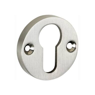 Profielcilinderrozet Mat nikkel rond opschroevend 50mm