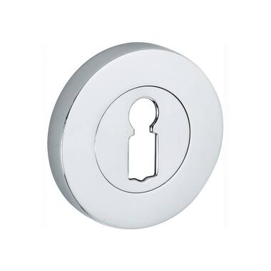 Sleutelrozet Chroom rond overschroef 50mm