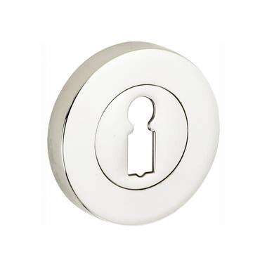 Sleutelrozet Nikkel rond overschroef 50mm