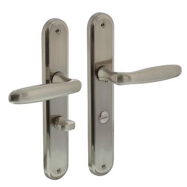 Intersteel Deurkruk Bjorn op schild WC63 mm nikkel mat