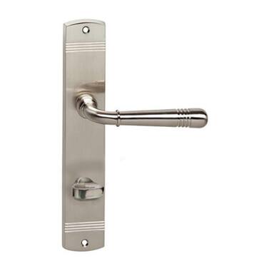 Intersteel Deurkruk Helena op schild WC63 mm nikkel mat