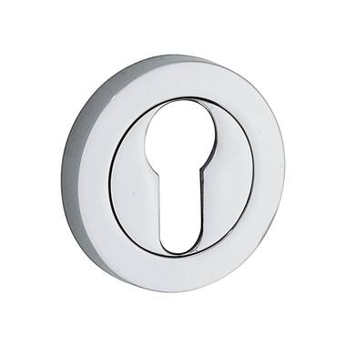 Profielcilinderrozet Chroom rond overschroef 50mm