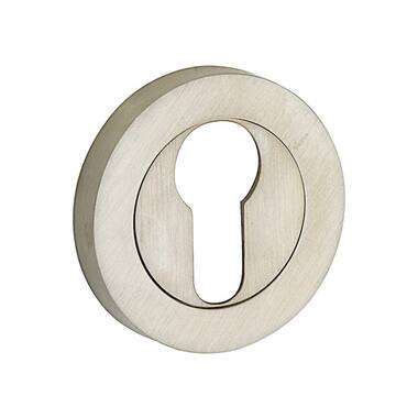 Profielcilinderrozet Mat nikkel rond overschroef 50mm