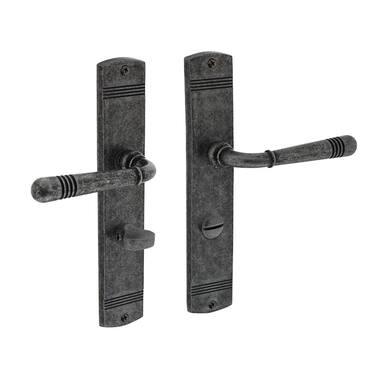 Intersteel Deurkruk Helena op schild WC63 mm oud grijs