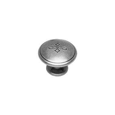 Intersteel Meubelknop bloem 30 mm oud grijs