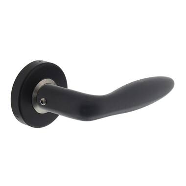 Intersteel Deurkruk Jupiter op rozet 53x10 mat zwart