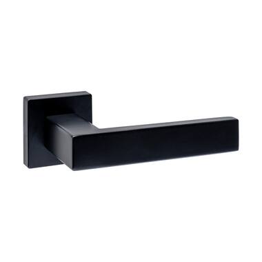 Intersteel Deurkruk Cunera zonder blokkeer mechanisme op rozet verdekt 52x52x10mm met nokken zwart