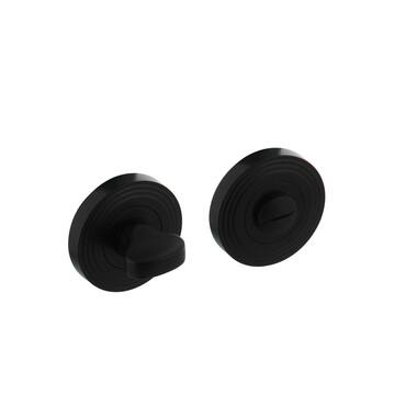 Intersteel Wc-sluiting verdekt rond 54x9mm met nokken zwart