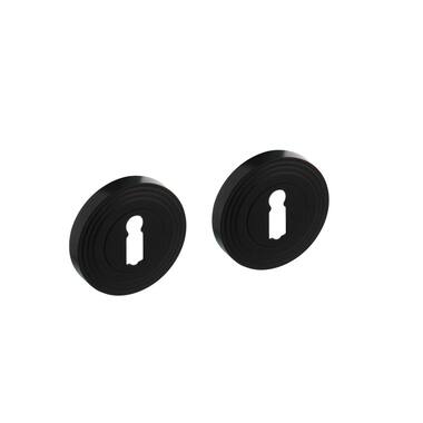 Intersteel Sleutelrozetten verdekt rond 54x9 mm met nokken zwart