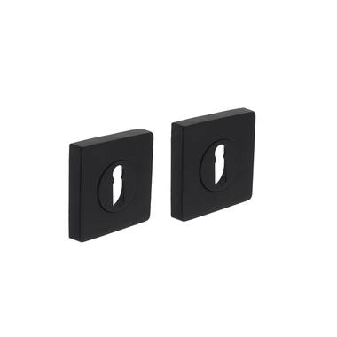Intersteel Sleutelrozetten verdekt 55x55x10mm Zwart
