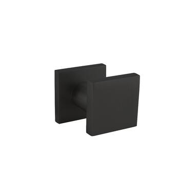 Intersteel Voordeurknop vierkant 58x58mm eenzijdige montage aluminium zwart