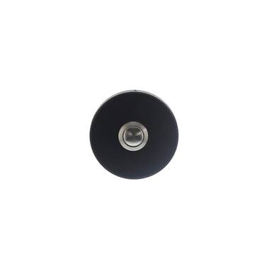 Intersteel Deurbel rond verdekt 53x10 rvs/mat zwart