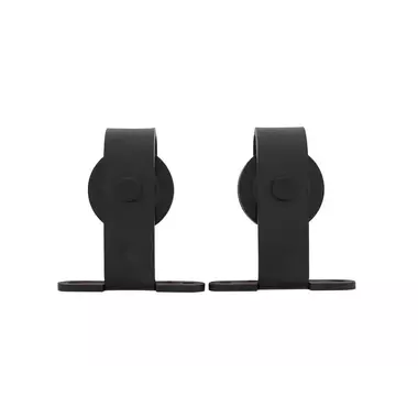 Intersteel Set van 2 hangrollen Basic Top 130 mm mat zwart