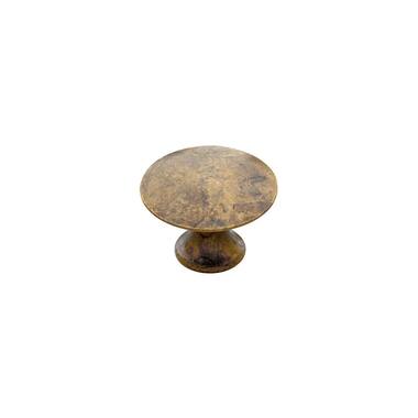 Intersteel Meubelknop glad 25 mm messing antiek