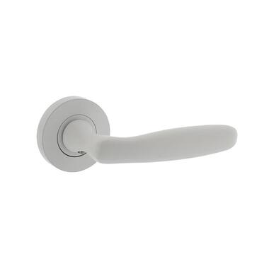 Intersteel Deurkruk Bjorn op ronde rozet 52x10 mm wit