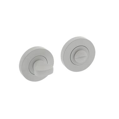 Intersteel Rozet met toilet-/badkamersluiting rond 52x10 mm wit
