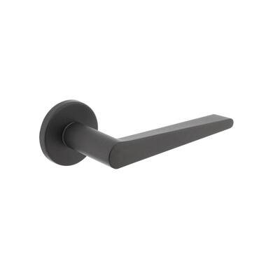 Intersteel Deurkruk Tiga met rozet 49x7 mm Grijs