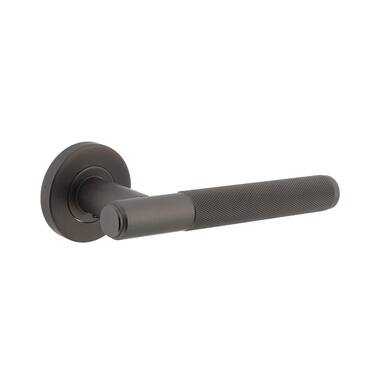 Intersteel Deurkruk Rombo op rozet 53x8 mm antracietgrijs