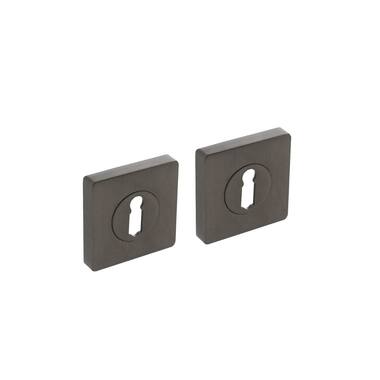 Intersteel Sleutelrozetten verdekt 55x55x10mm Antraciet