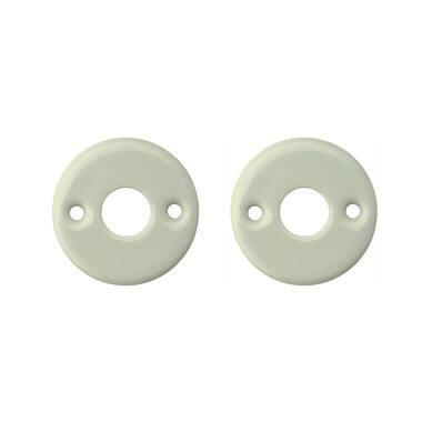Krukrozet Evelyne Ivoor Porselein rond 47mm, 15mm krukgat