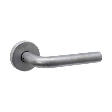 Intersteel Deurkruk Luzern op rozet verdekt 53x10mm rvs getrommeld