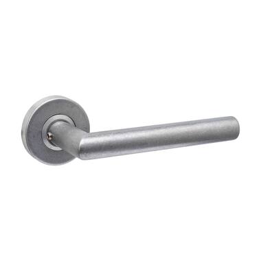 Intersteel Deurkruk Jura op rozet verdekt 53x10mm rvs getrommeld
