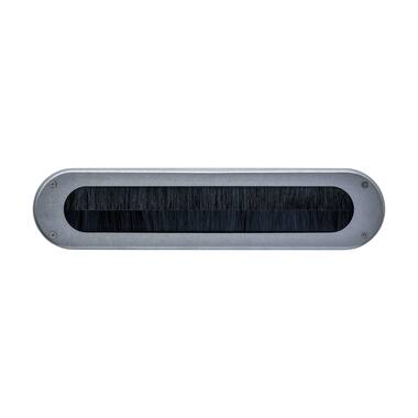 Intersteel Tochtwering ovaal 340x80mm rvs getrommeld