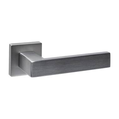 Intersteel Deurkruk Cunera zonder blokkeer mechanisme op rozet verdekt 52x52x10mm met nokken rvs