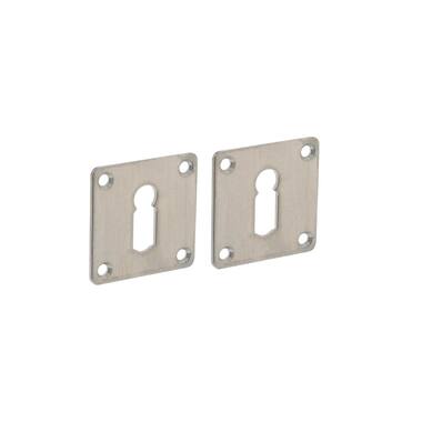 Sleutelrozet vierkant 42x42x2 mm RVS