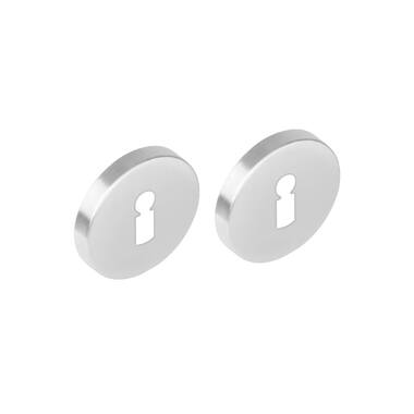 Sleutelrozetten verdekt rond 53x8mm met nokken RVS