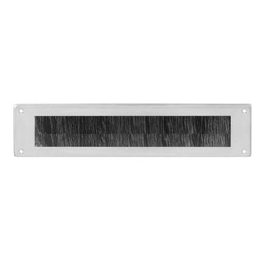 Intersteel Tochtwering rechthoek rvs geborsteld