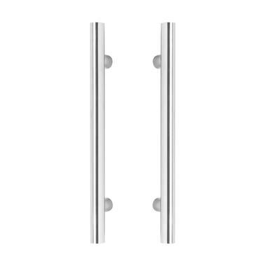 Intersteel Deurgrepen per paar T-vorm 500x80x30 HoH 300 rvs